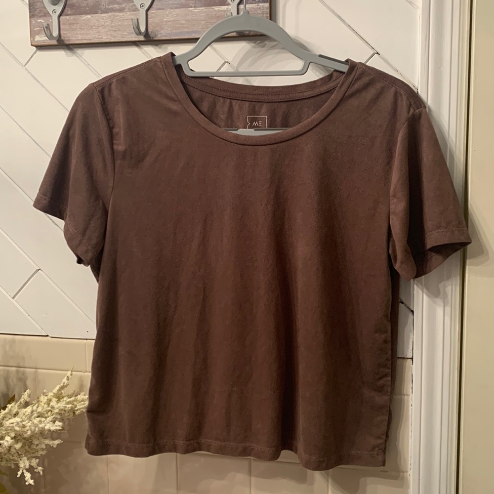 Me to We - Mauve velvet t-shirt, size M